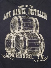 Home of the Jack Daniels Distillery Large T-Shirt Lynchburg Tennessee NextLevel