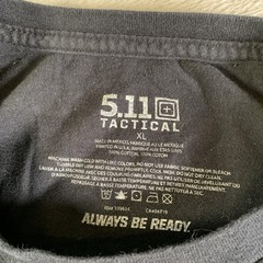 5.11 Tactical Shirt Mens XL Black Tiger Always Be Ready Graphic Tee Crewneck