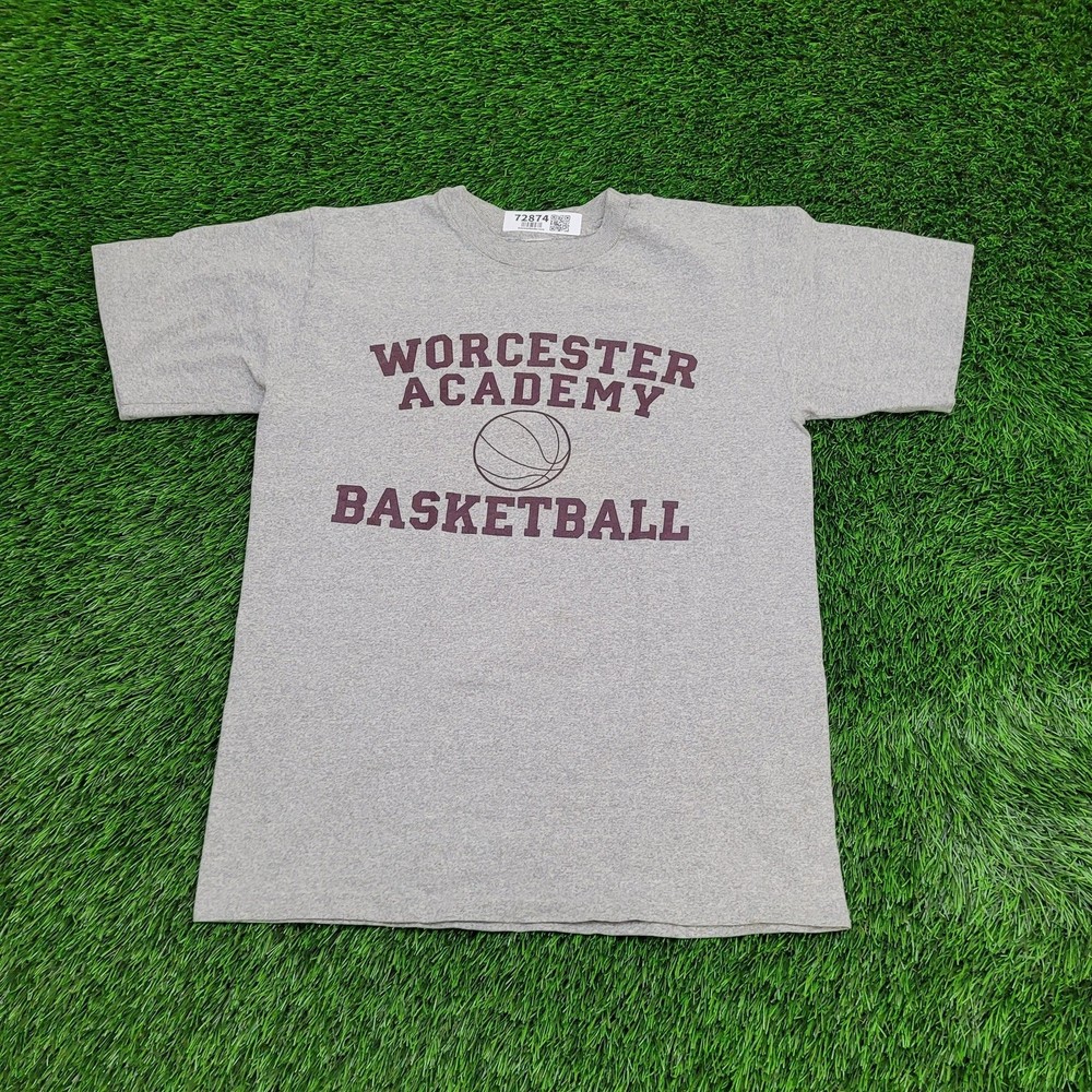 Vintage Worcester-Academy Shirt S/M 20×25 Basketball