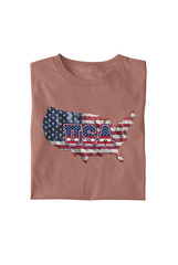 USA Map Flag graphic T-Shirt | Patriotic America Tee Comfort Colors