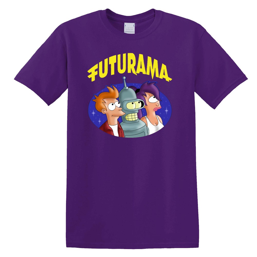 Futurama Cartoon TV Series Men’s Purple Size S-5XL