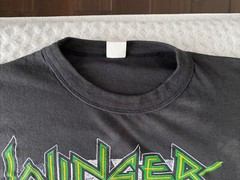 Vintage 1988 Winger Too Tuff To Tame Tour 1989 Cotton T Shirt Black Large 1980s