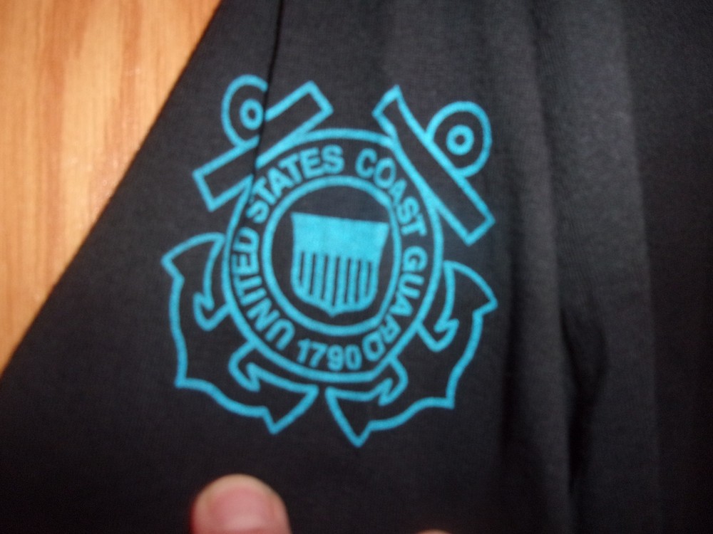USCG Juliett 164 black M t shirt Adrift 1 28 02 on Course 3 21 03