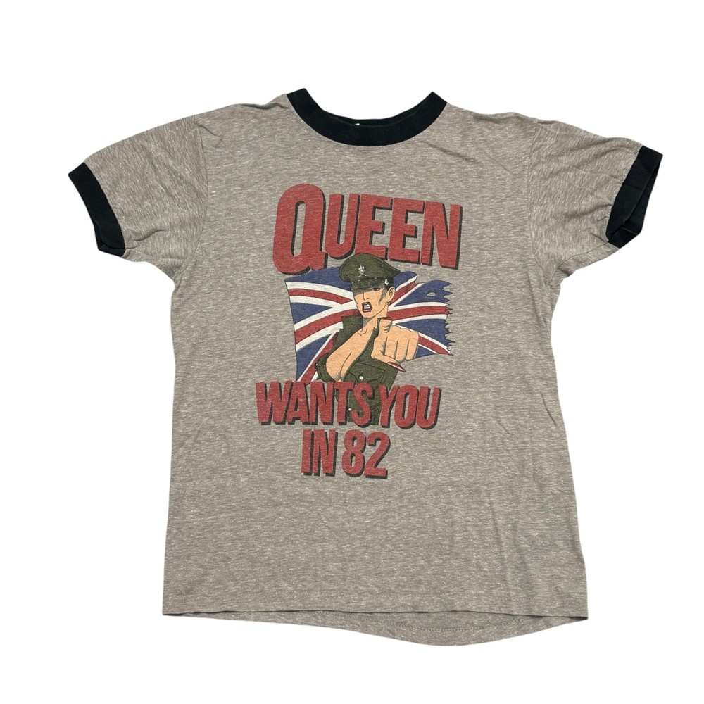 Vintage Queen Shirt 80s Tour Concert Rock Band Tee Single Stitch Freddie Mercury