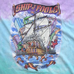 Grateful Dead Ship Of Fools Tie-Dye T-Shirt Liquid Blue