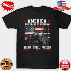 Big Boy 4014 Train USA 250th Anniversary T-Shirt S-3XL