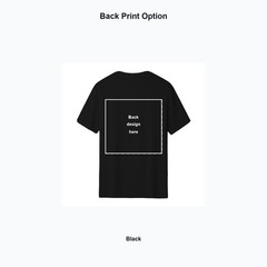 Custom T-Shirt Personalized Unisex Front & Back Print Your Photo Logo Design