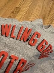 Vintage Champion Bowling Green Football Shirt Men’s Large Cotton Rayon Blend Vtg