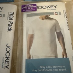 New Jockey Men’s Classic (2) 1-Pack Crew Neck T-Shirt Large Staycool