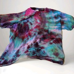 Hand Dyed Tie Dye Shirt – Cosmic Energy Spiral – Trippy Hippie Psychedelic Tee