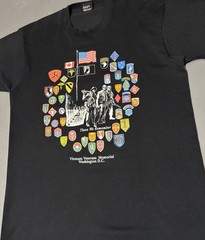 Vintage 90s Vietnam Veterans Memorial Pow Mia Black t Shirt Size Large