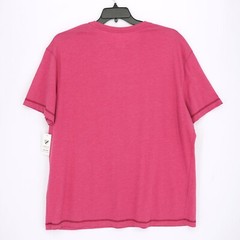 Cremieux Men’s Short-Sleeve Shirt Loungewear XLT Tall Man Berry Red Solid NWT