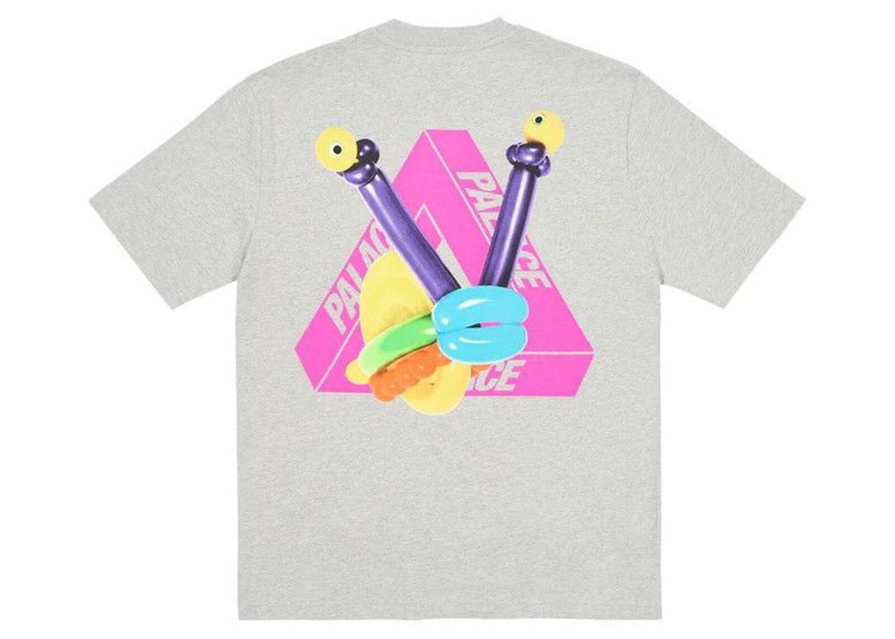 Palace Tri-Twister Tee Grey Marl • Medium
