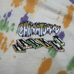 Chinatown Market Shirt Mens 2XL White Tie Dye Spiral Logo Back Hit Graphic Tee