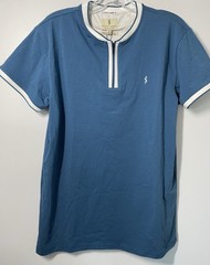 Scott James 1/4 Zip Henley SS T-Shirt Men’s S BossBlue/Chalk SJTS-21014