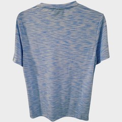 Men’s Light Blue V-Neck T-Shirt Pocket Fitted Stretch Casual Tee Size M NWOT