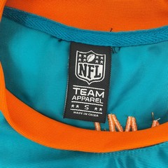 NFL Team Apparel Miami Dolphins Jersey Men S Aqua Orange Embroidered Logo Shirt