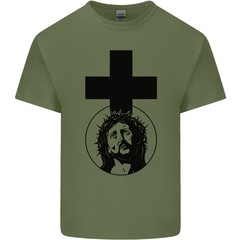Jesus Cross Christian God Christianity Mens Light Cotton T-Shirt