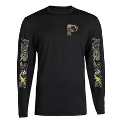 Camo Powerstroke T-Shirt Unisex Black Color Front S – 2XL Long Sleeve