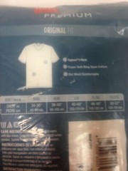 Hanes Premium Men’s 6pk V-Neck T-Shirt – White Small