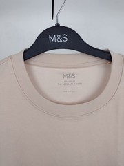M&S Men’s 3Pcs Bundle Size L Pink & Grey Marl T-Shirt Black Sweatshirt New