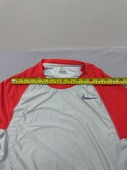 Nike Men’s S Dri-FIT Raglan Short Sleeve T-Shirt in White/Red
