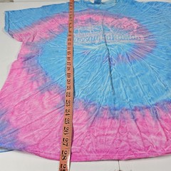Blue Pink Tie Dye Nassau Bahamas Adult XL Colortone 100% Cotton T-shirt