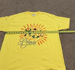 VTG Hanes Shirt Adult XL Yellow El Salvador T-Shirt Single Stitch USA Made Mens