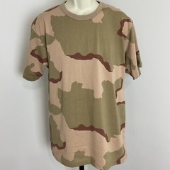 Rothco Mens Tri-Color Desert Camo Tactical Military Short Sleeve T-Shirt Size L