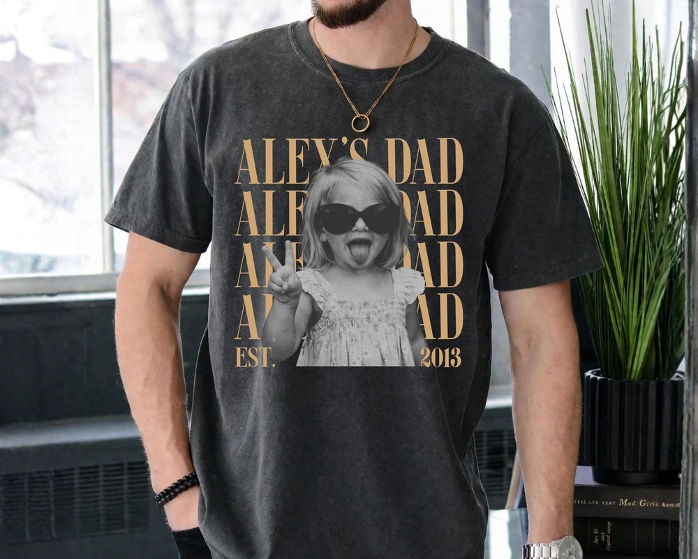 Custom Dad Photo Shirt Personalized Fathers Day Gift Vintage Tee