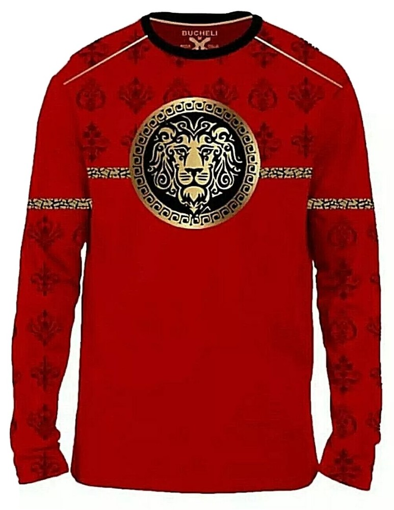 Men’s Bucheli Cotton Long Sleeve T Shirt,Italian Style,Stretch S M….A27.A