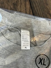 Mens Crew Neck T-Shirt Lot of 4 100% Cotton Gray Black New Basics Neutral Sz XL