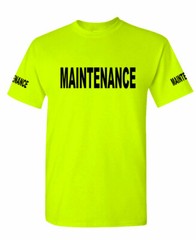Maintenance – city construction safety high visibility Tee T shirt