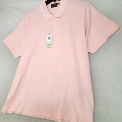 Dockers POLO Shirt Mens 2XL XXL Pink Golf Button Preppy Quick Dry Regular NWT