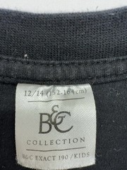 B&E Collection Boys Black Music T-Shirt Size 12-14 Regular Jersey