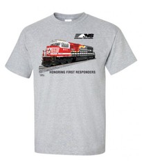 Norfolk Southern First Responders train Tribute Authentic Railroad T-Shirt [117]
