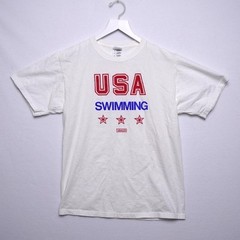 USA Swimming White T-shirt Size M