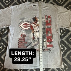 KEN GRIFFEY JR Cincinnati Reds MLB Licensed T-Shirt 2000 LARGE Preowned VTG