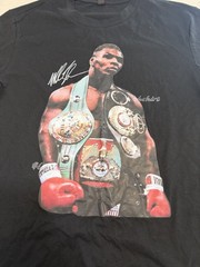 MIKE TYSON WITH BELTS BOXING 100% COTTON T SHIRT PFR New York Men’s Sz Medium