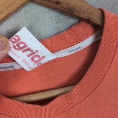Mahagrid Design Studio T Shirt Size Medium Black Korean Made Orange