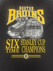 OVO X NHL Boston Bruins Six Time Stanley Cup Champions Black XL T-Shirt Hockey