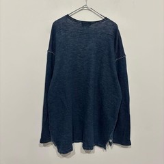 45R Excellent condition Henley neck sweatshirt long-sleeved T-shirt top L