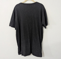 Theory Gaskell V Neck Short Sleeve T Shirt Knit Classic Heathered Gray XXL