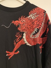 Dragon Asos Design T-Shirt Mens Sz M Oversized Short Sleeve Crew Neck Black