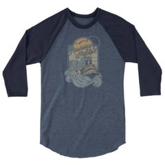 Mississippi Nights St. Louis unisex 3/4 sleeve raglan baseball tee