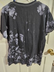 Hatsune Miku Black Bleach Wash Graphic T-Shirt Large Short Sleeve Crew Neck