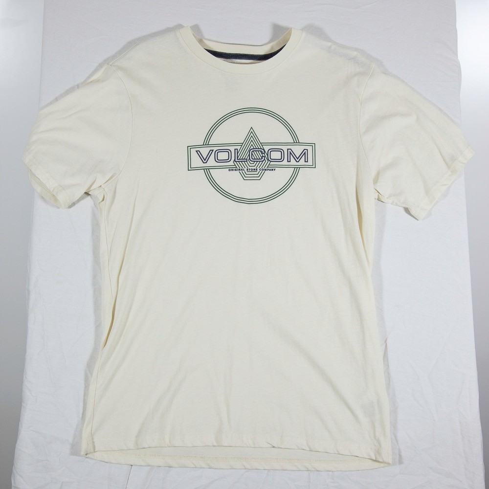 Volcom True To This t-shirt, men size L, Ivory