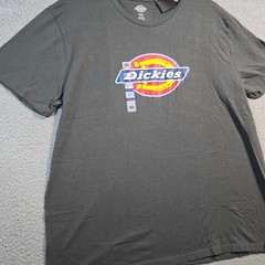 Dickies Shirt Mens 2XL XXL Gray Regular Fit Classic Casual Logo Work Wear NWT