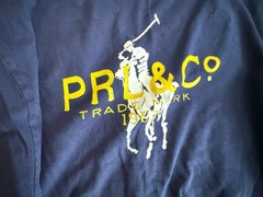 Ralph Lauren Polo Men’s XL Long Sleeve Logo Tee Navy & Yellow Logo Iconic Polo
