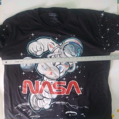 NASA Popeye Space Adult Mens Size 3XLarge Black Short Sleeve Shirt
